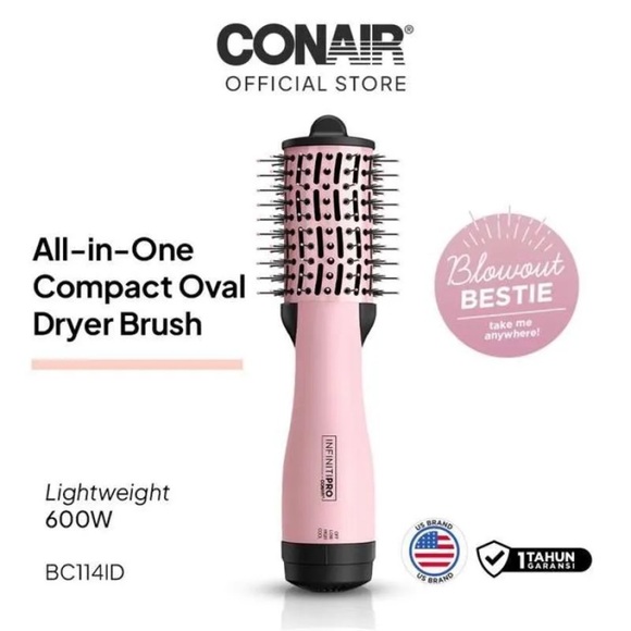 Conair InfinitiPRO The Knot Dr. Dryer Brush, Pink - Picture 1 of 7